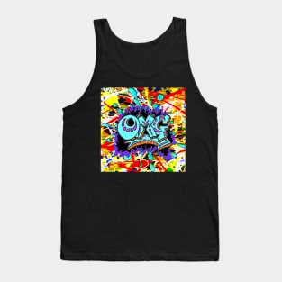 OMG, Tags, Pop ,Rainbow, Spray, Graffiti 2 Tank Top